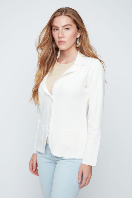 Raw Edge Blazer