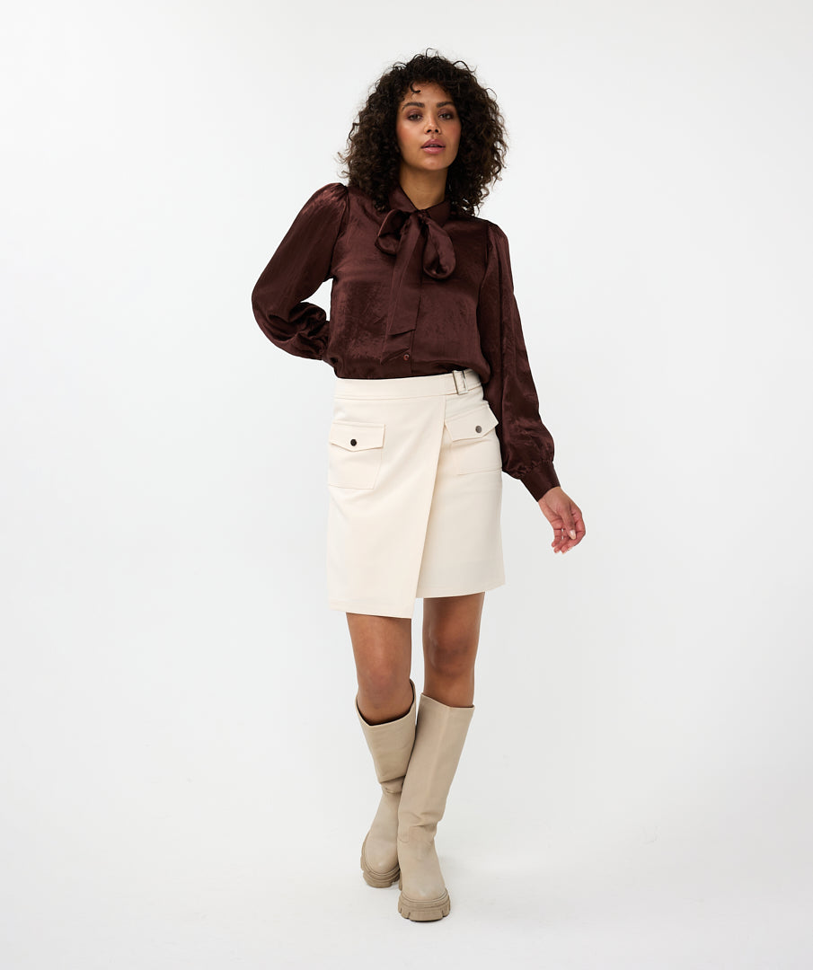 Crushed Satin Blouse