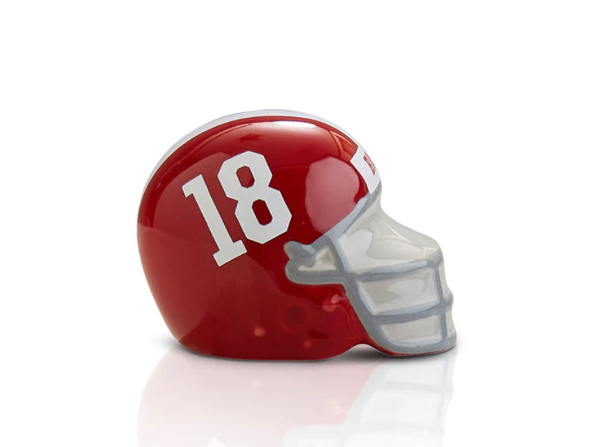 Nora Fleming Mini College Football Helmets