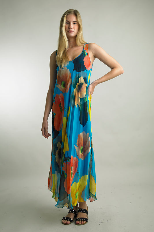 Printed Silk Dress