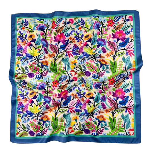 Flower Print Bandana Scarf