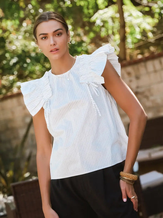 Solid Striped Blouse