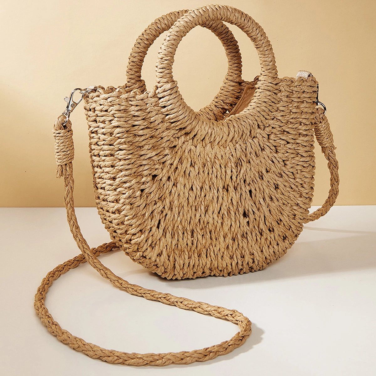 Half Moon Sand Shoulder Bags