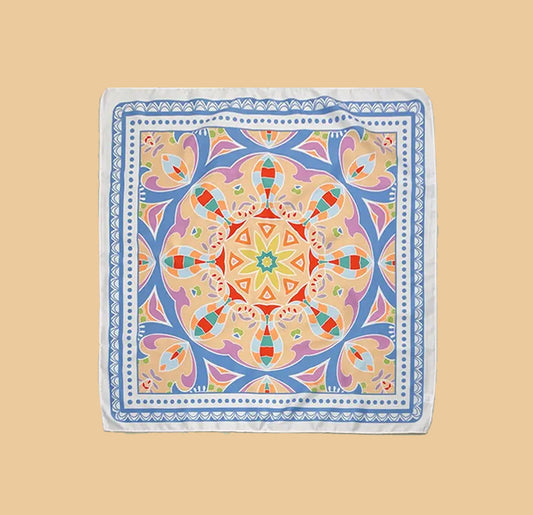 Tribal Print Silky Feel Bandana Scarf