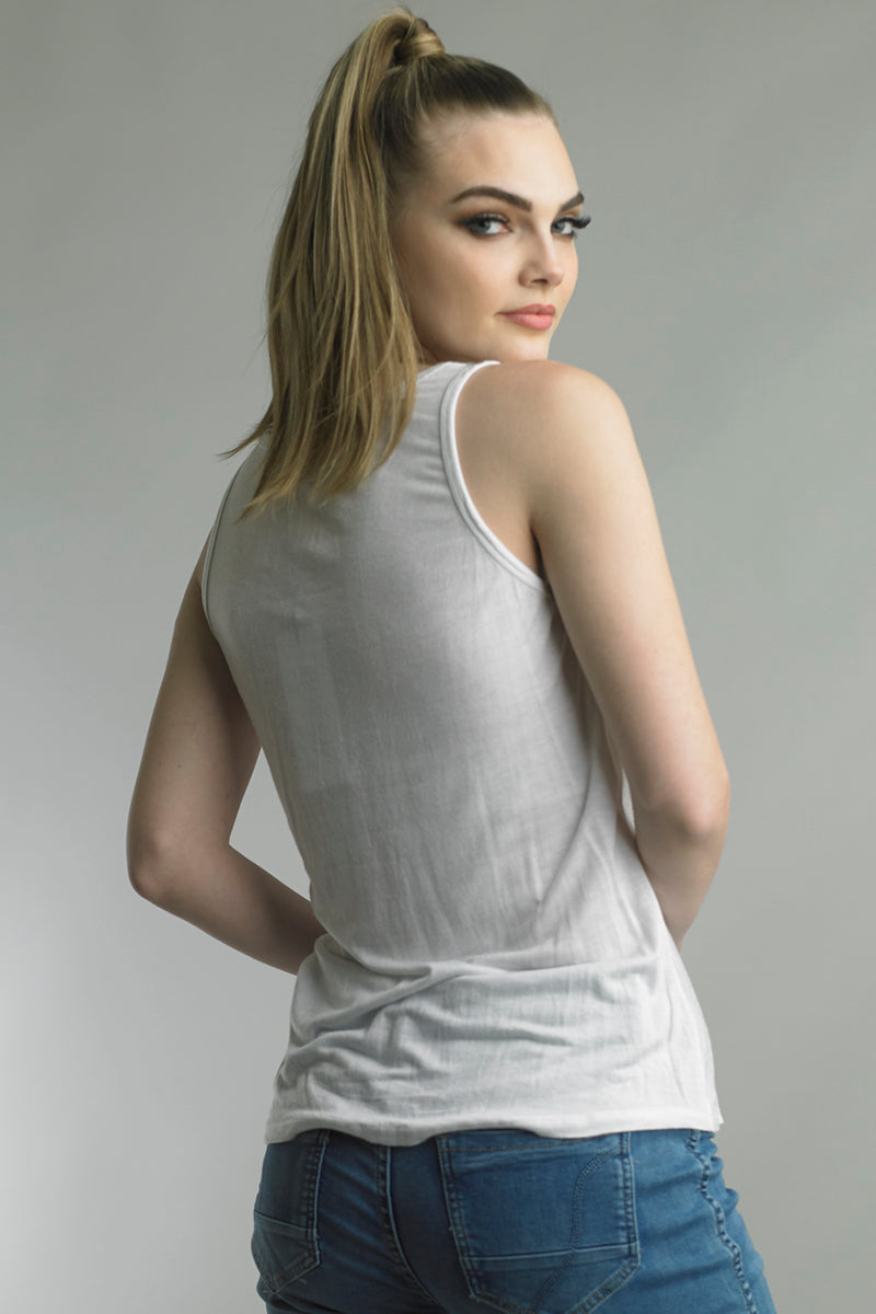Sequin Jersey Tank Top