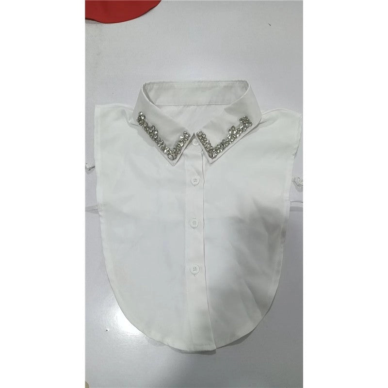 Diamond Studded Detachable Shirt Collar