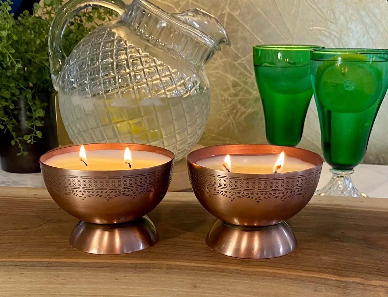 Tranquility Metal Bowl Candle