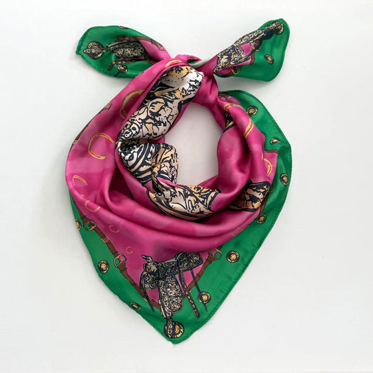 Summer Western Bandana Scarf Pink
