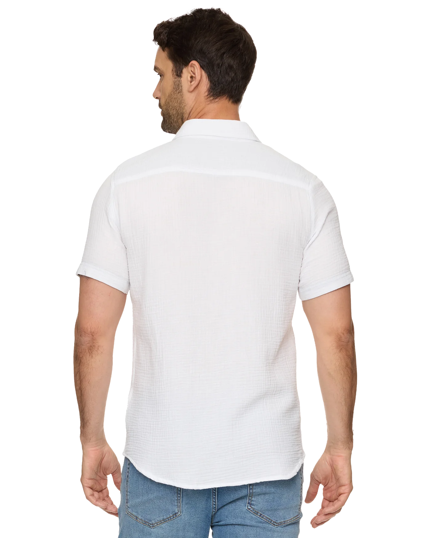 Crewe Short Sleeve Gauze Print Shirt