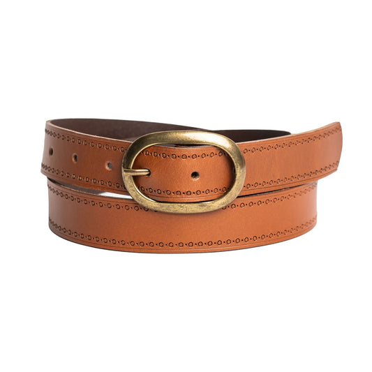 Antique Brass Buckled Belt