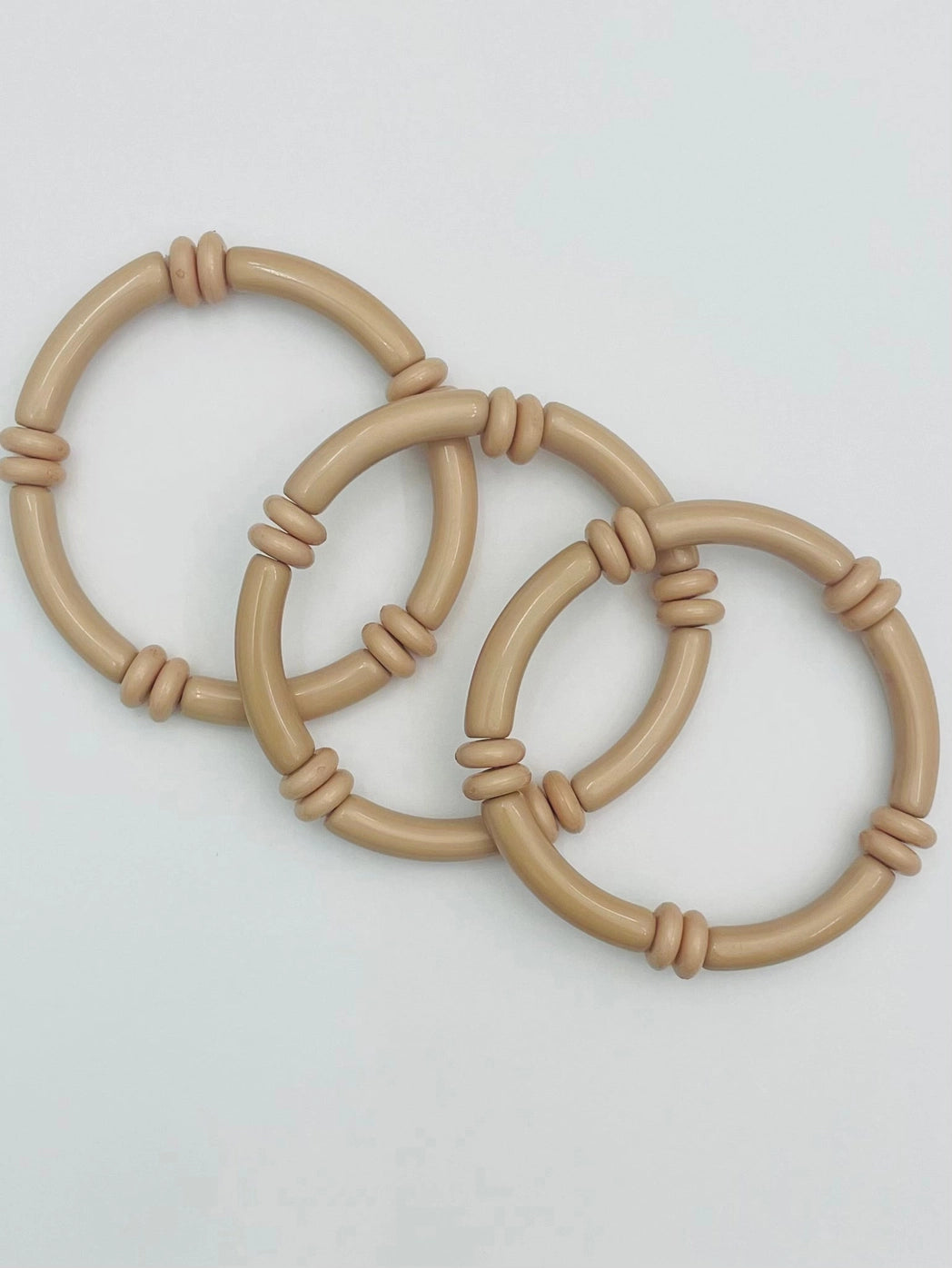Chic-Skinny Tube Bracelet With Beads