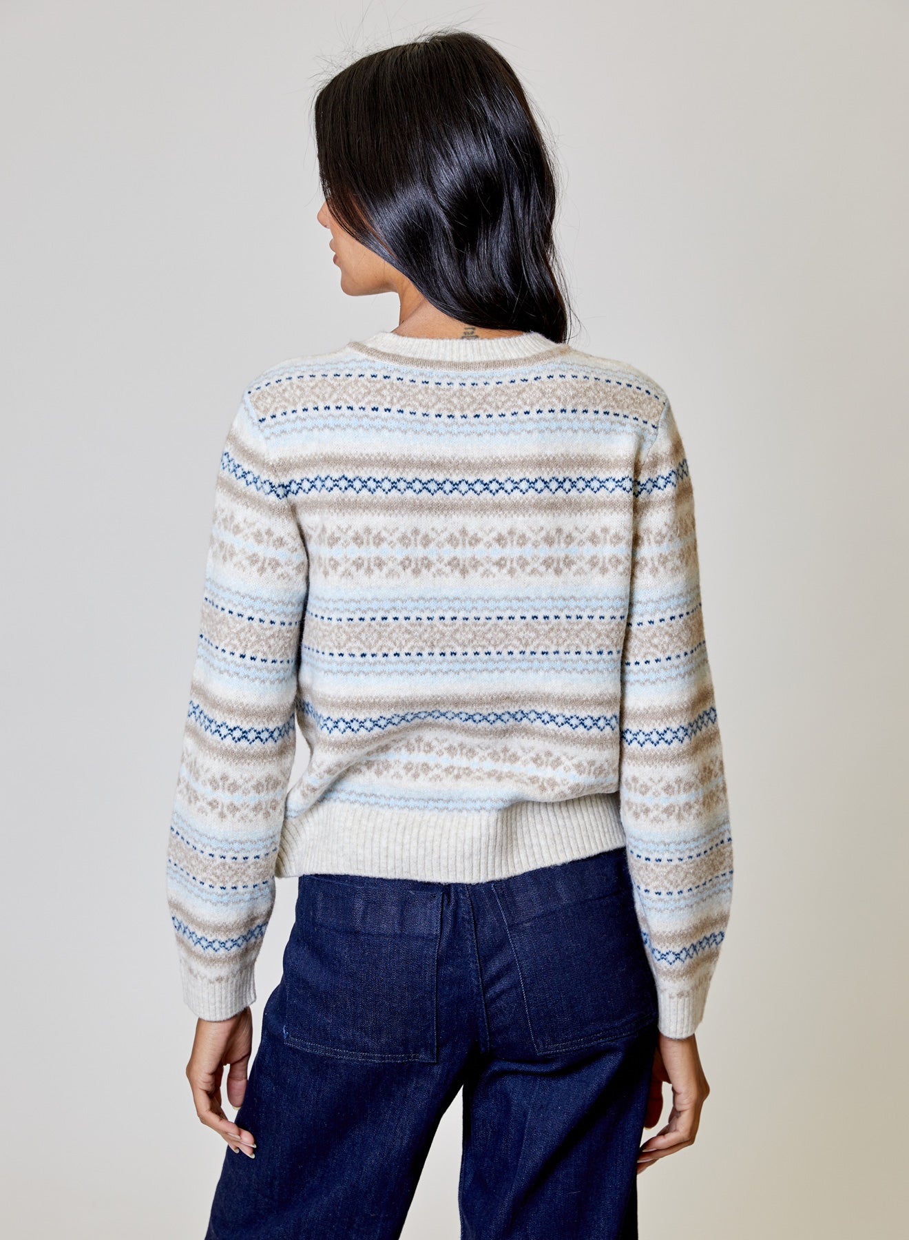Crew Neck Fair Isle Sweater