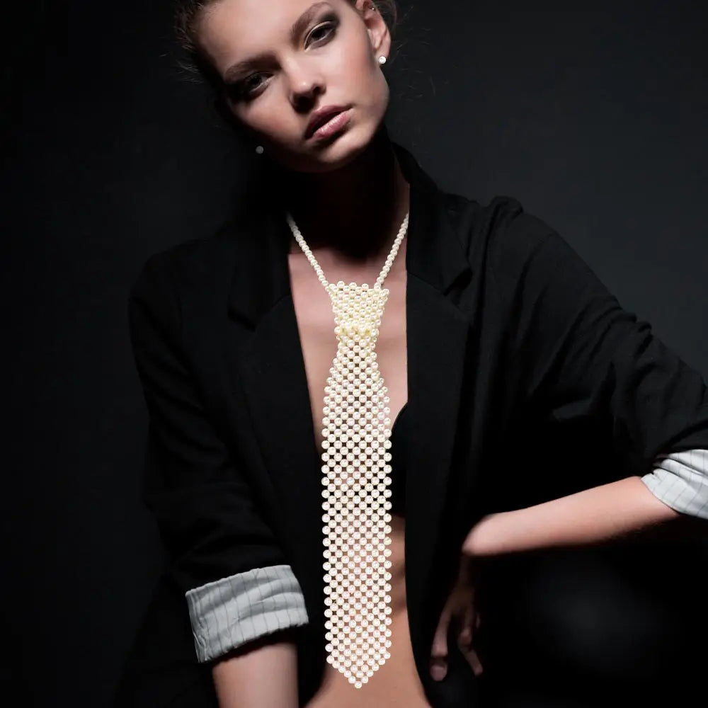 Pearl Neck Tie