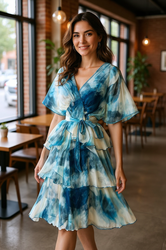 Tiered Midi Dress