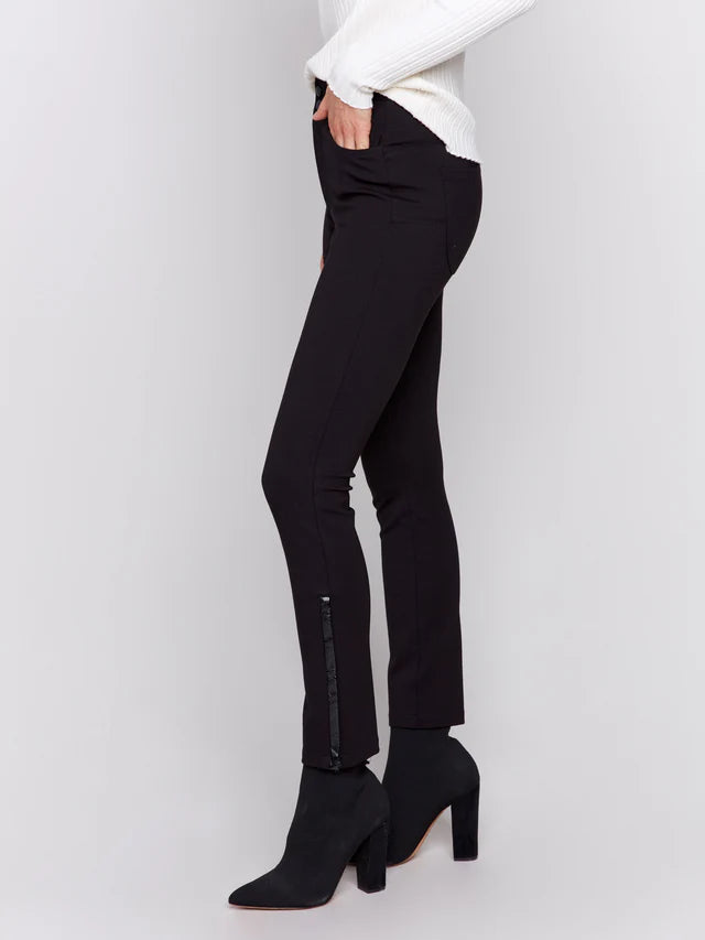 Gutsy Slim Pant With Side Vinyl Opening