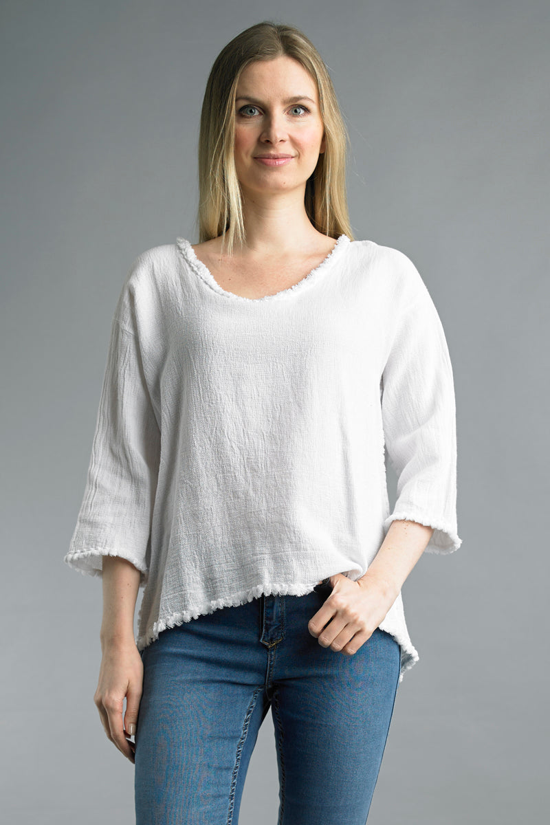 Linen Edge Tee