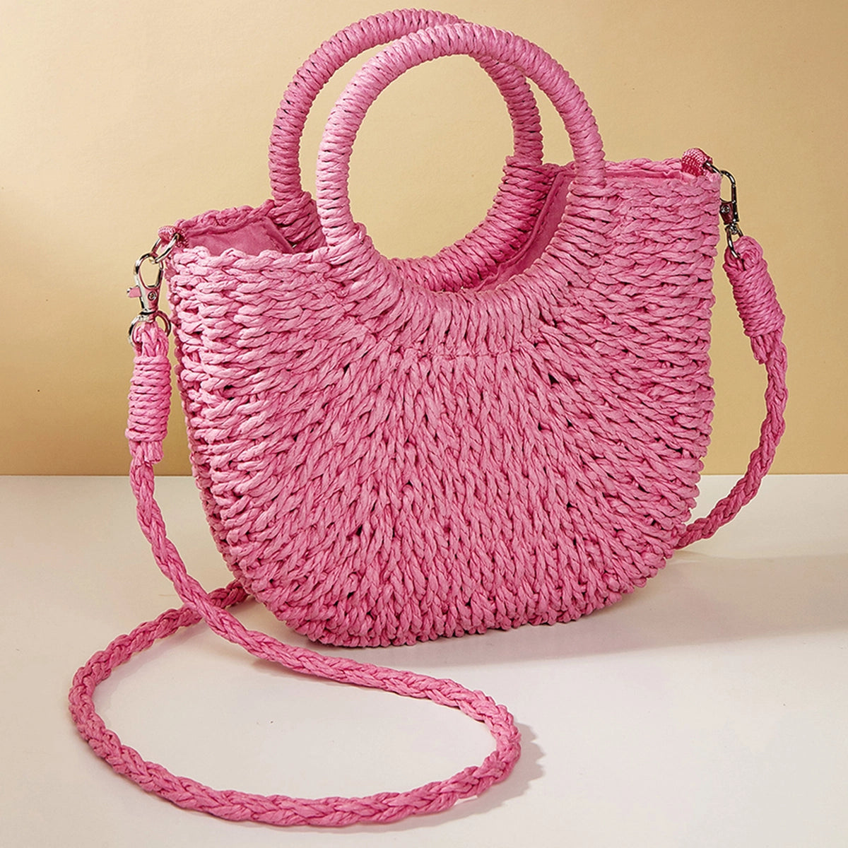 Half Moon Sand Shoulder Bags