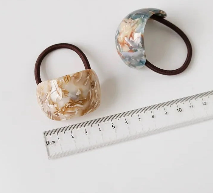 Acrylic Color Hair Tie