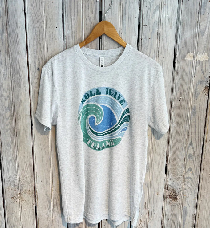 Tulane Roll Wave Circle Tee