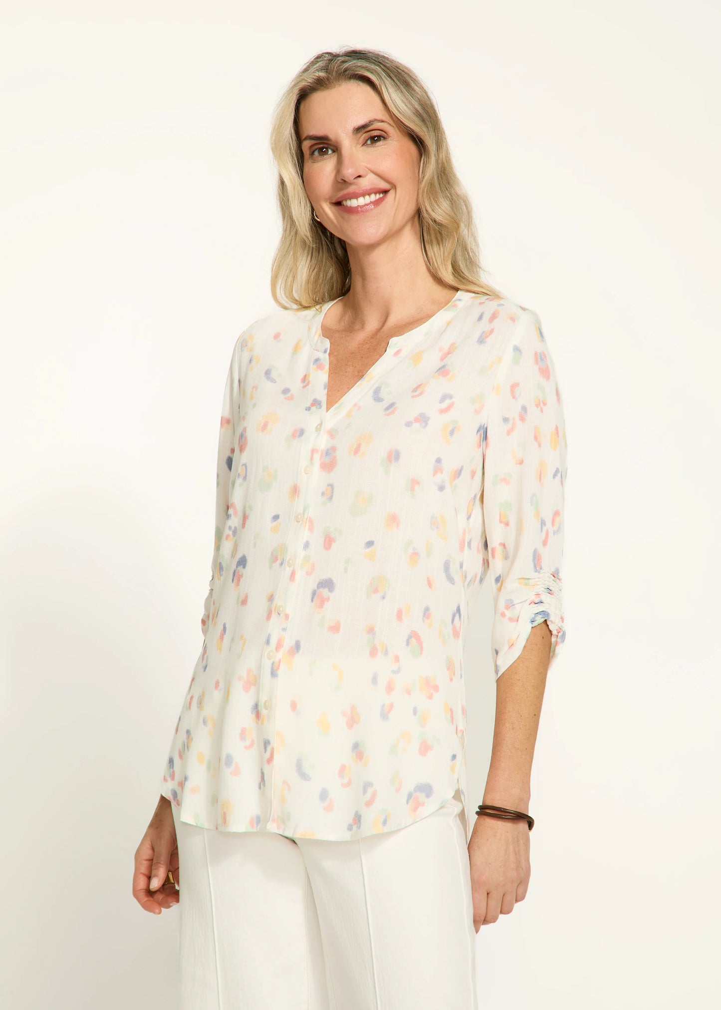 Smocked Detail Shirt