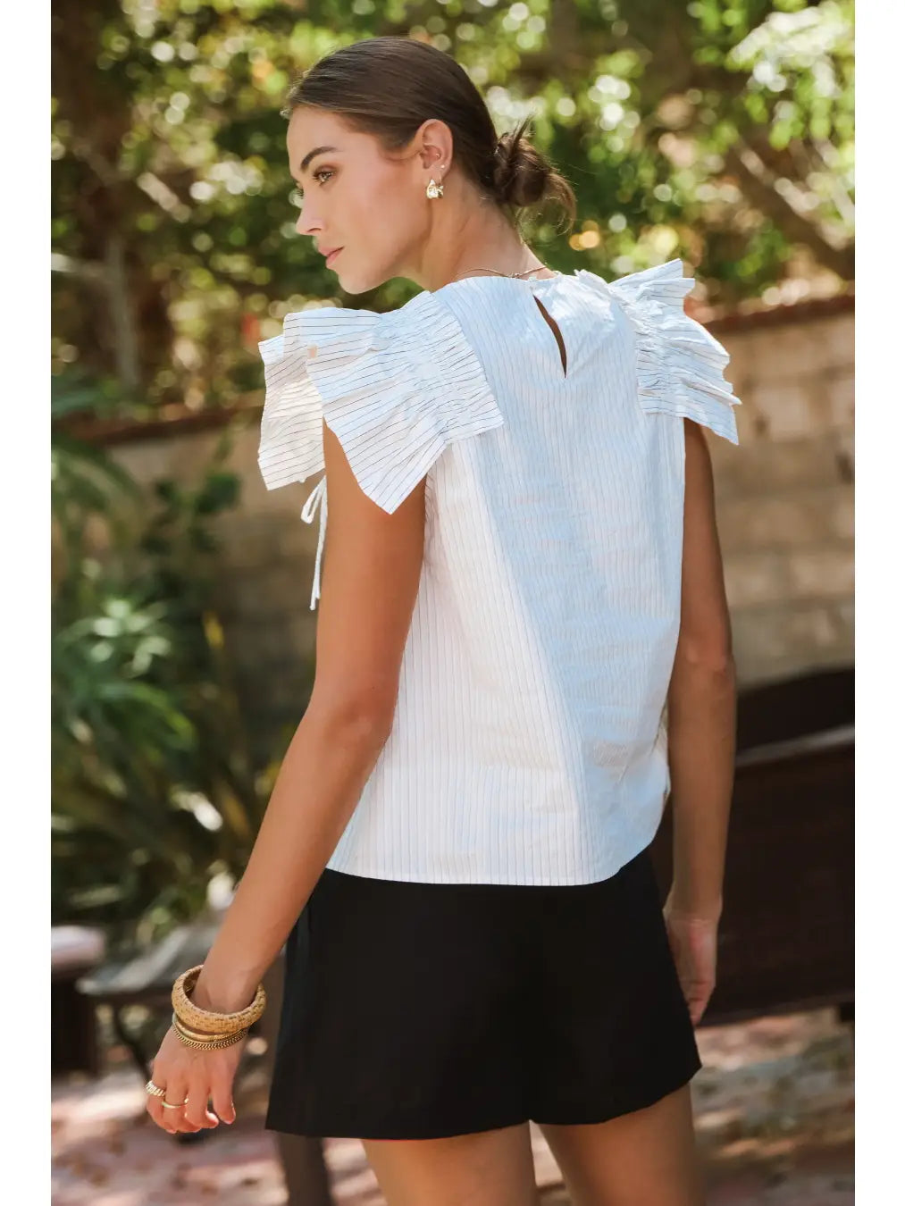 Solid Striped Blouse