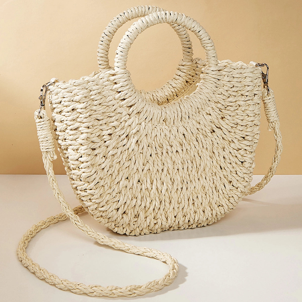 Half Moon Sand Shoulder Bags