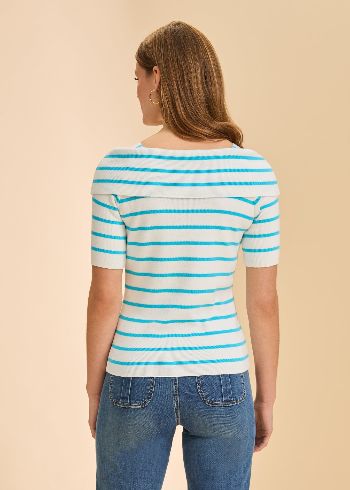 Boatneck Striped Sweater