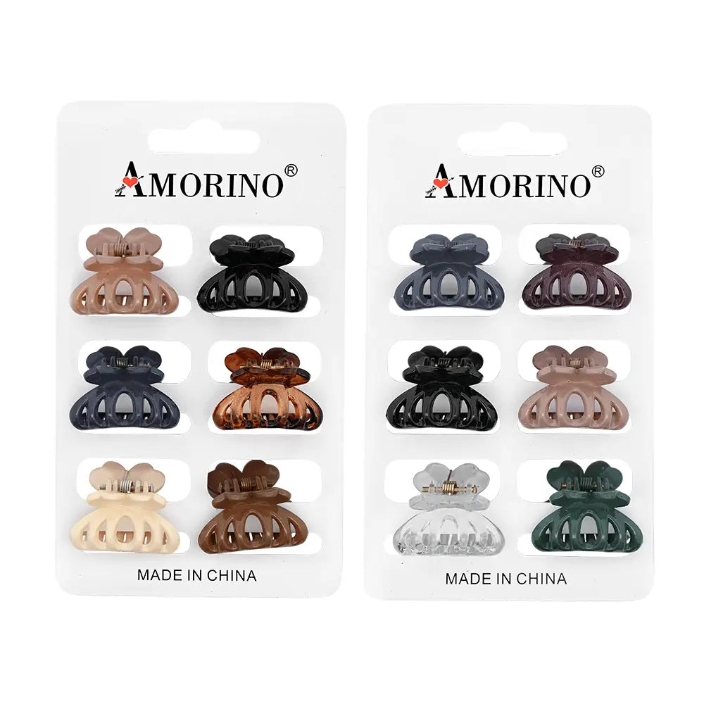 Mini Hair Clips 6 Pack