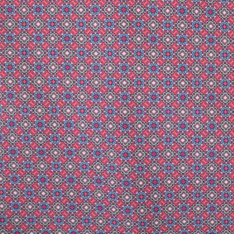 Short Sleeve Under Button Medallion Print Shirt