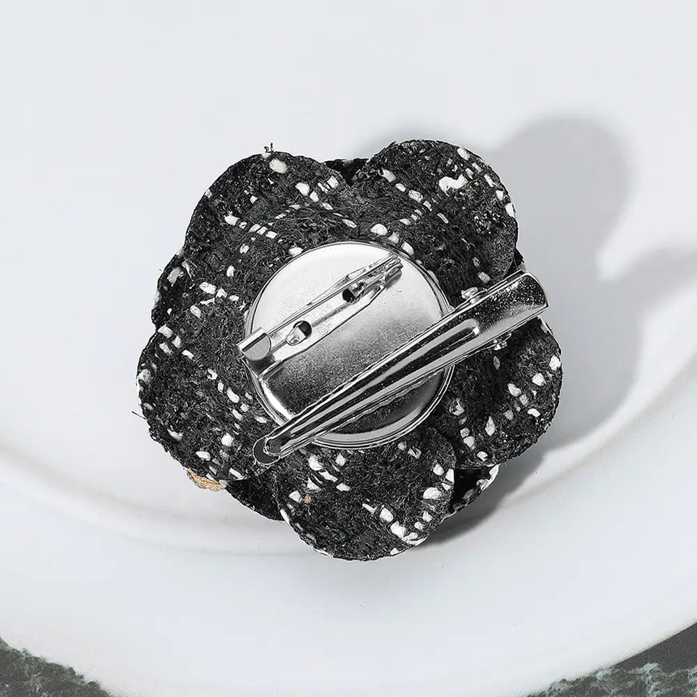Flower Number Five Tweed Brooch