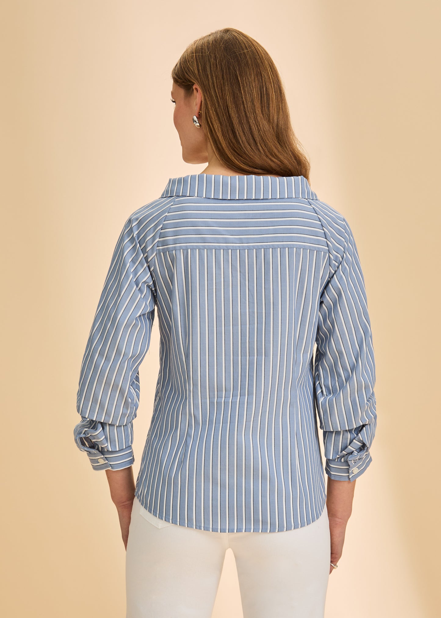 Quarter Sleeve V-Neck Shirt