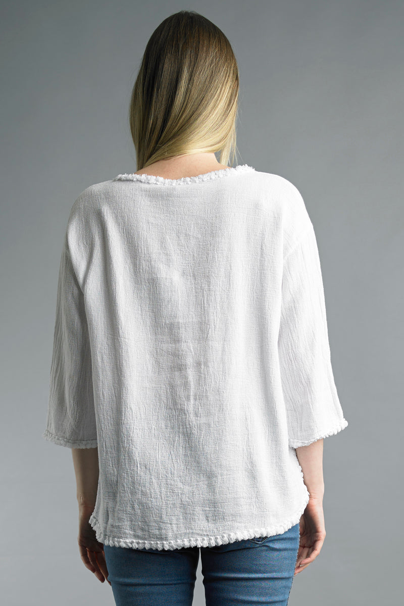 Linen Edge Tee