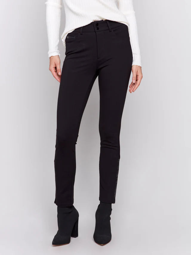Gutsy Slim Pant With Side Vinyl Opening