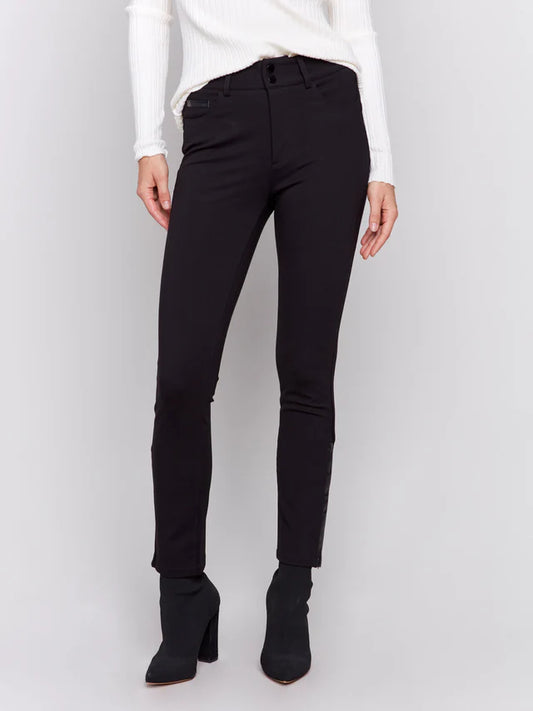 Gutsy Slim Pant With Side Vinyl Opening