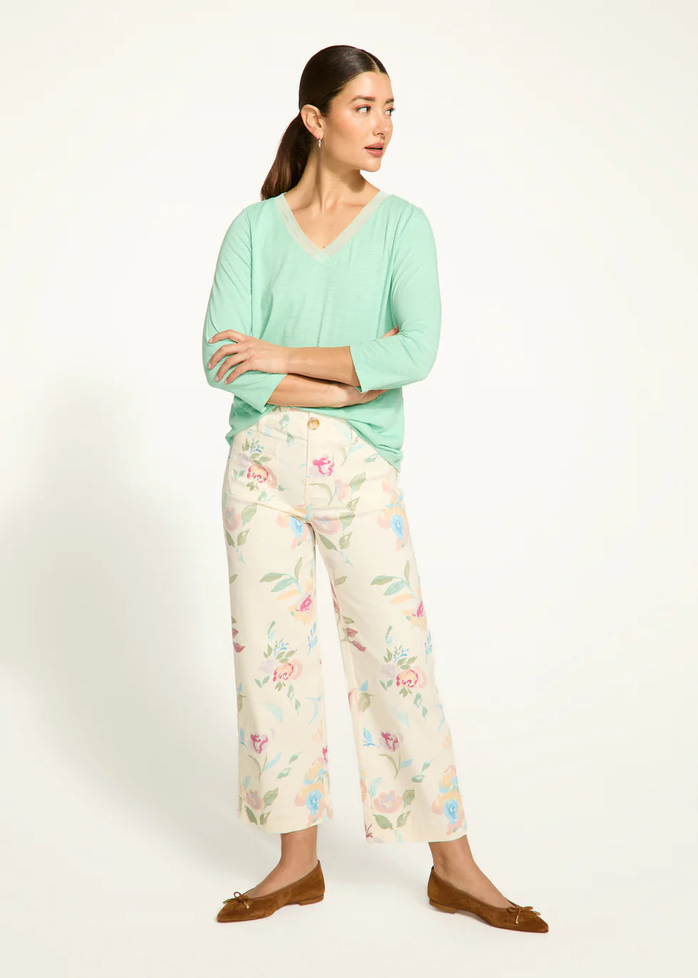 Suzanne Wide Crop Jean