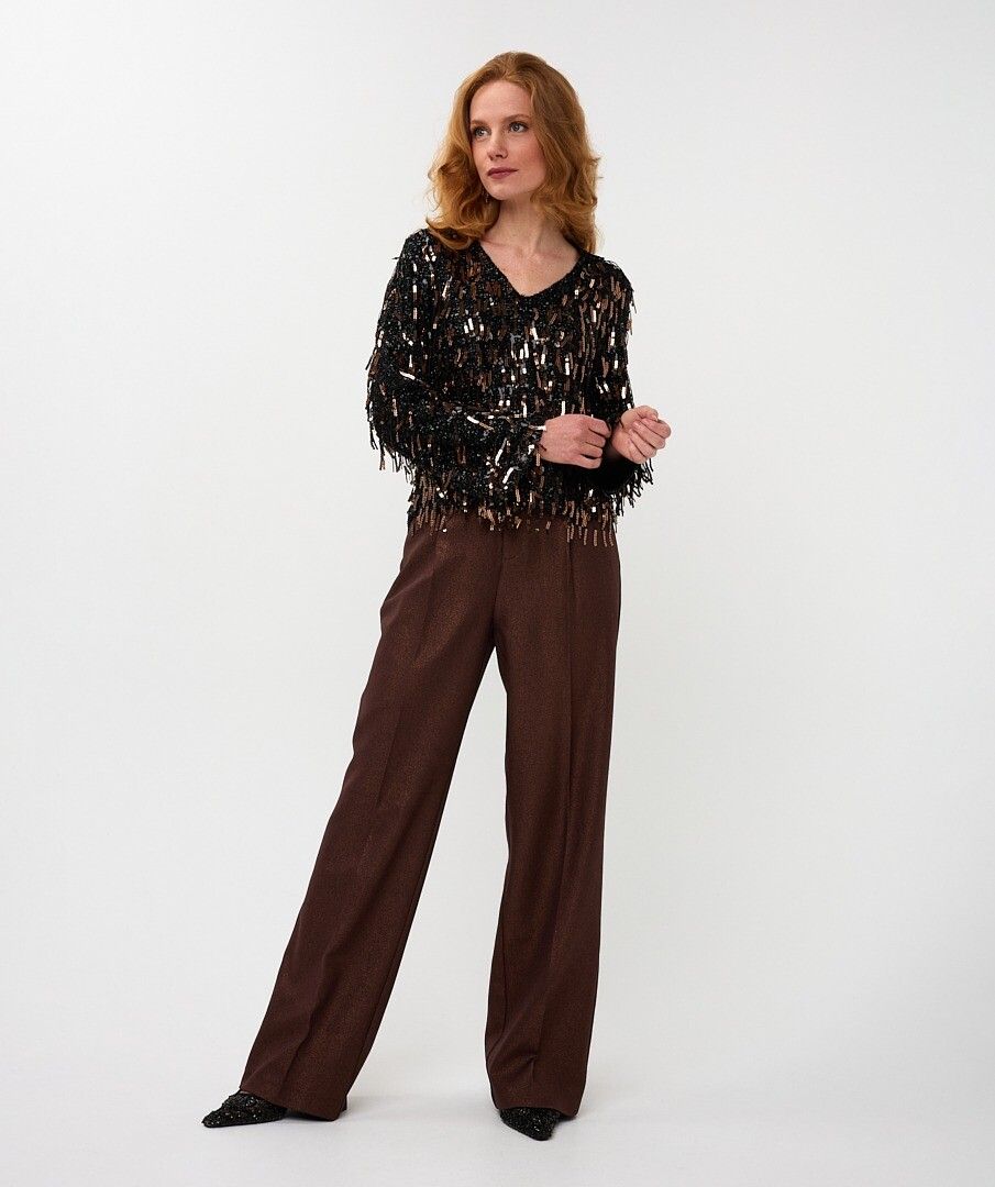 Sequin Fringe Top