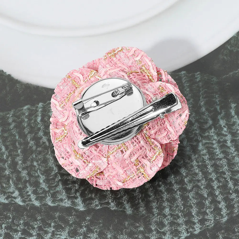 Flower Number Five Tweed Brooch