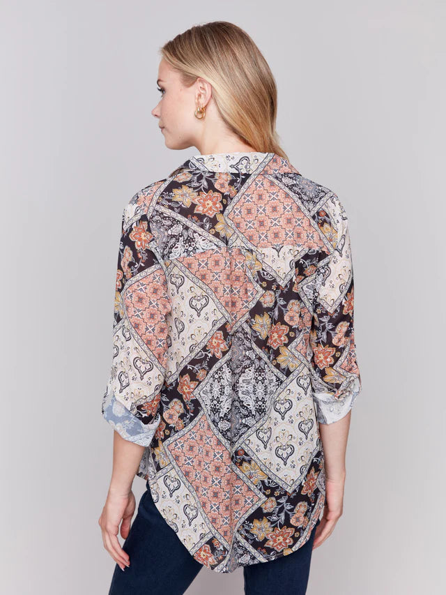 Button Front Blouse