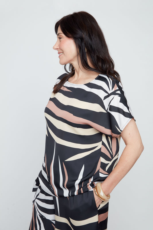 Printed Short Sleeve Top