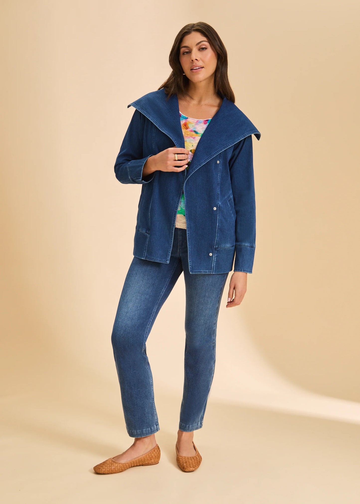 Draped Front Jacket