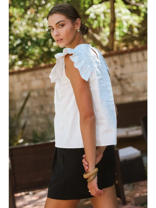 Solid Striped Blouse
