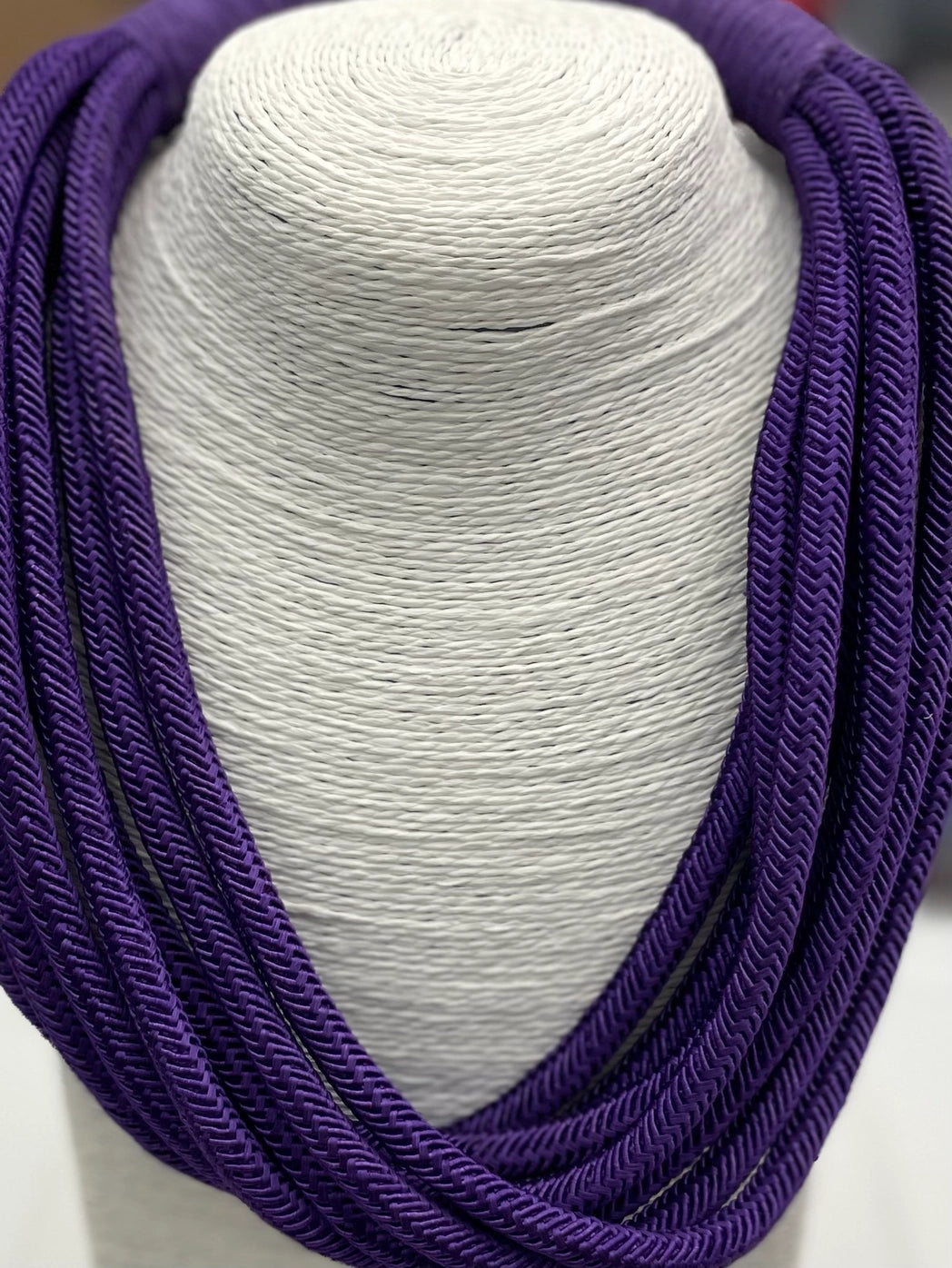 Slub Eight-Strand Rope  Necklace