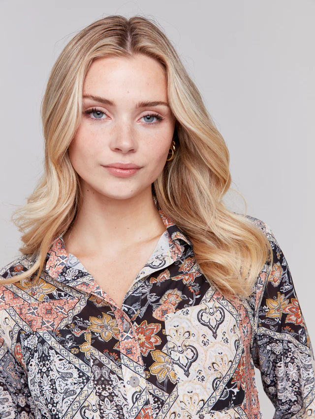 Button Front Blouse