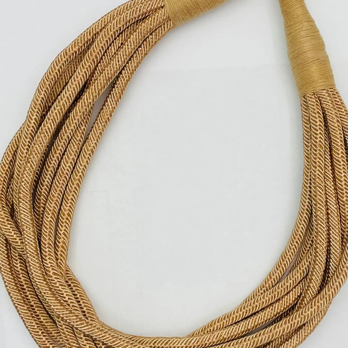 Slub Eight-Strand Rope  Necklace