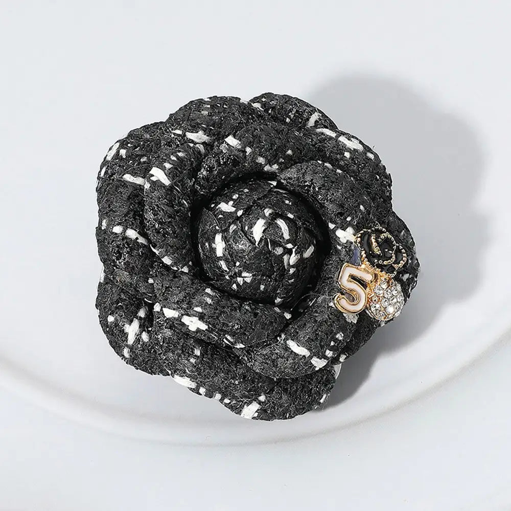 Flower Number Five Tweed Brooch