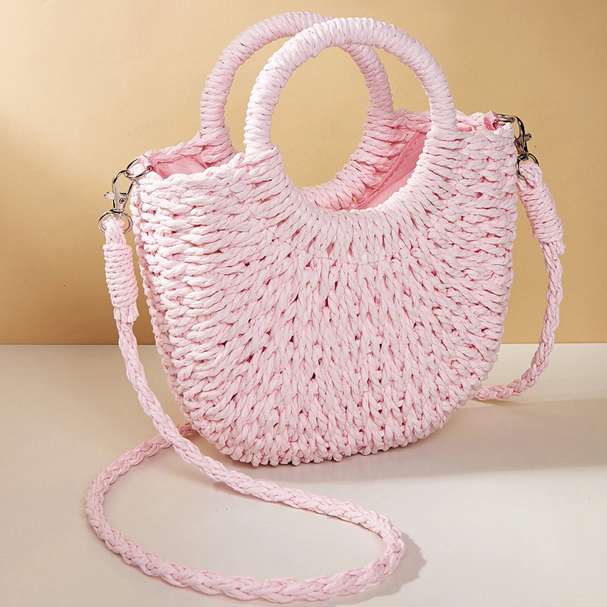 Half Moon Sand Shoulder Bags