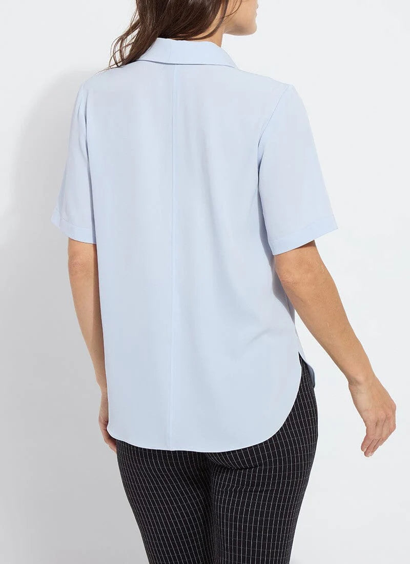 Short Sleeve Parker Blouse
