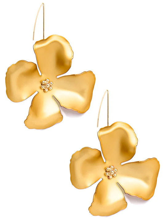 Medallion Charm Hoop Earring