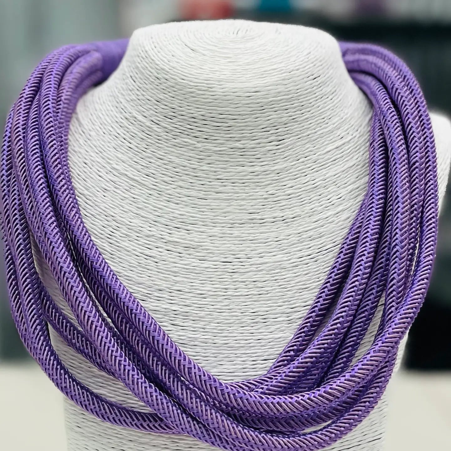 Slub Eight-Strand Rope  Necklace