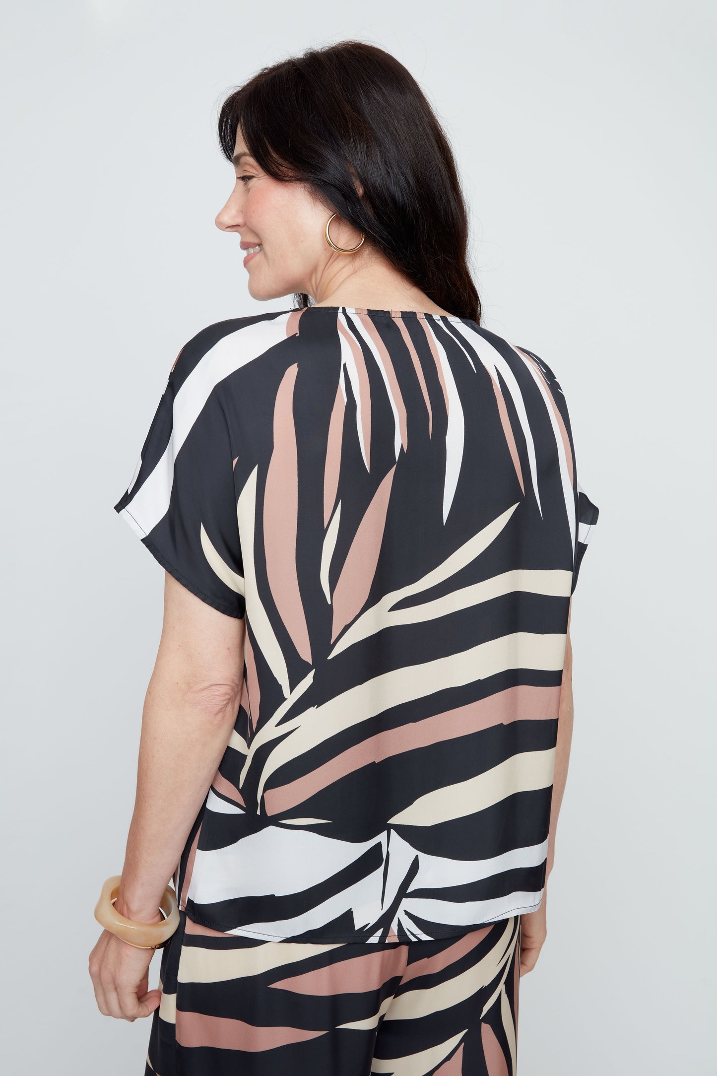 Printed Short Sleeve Top